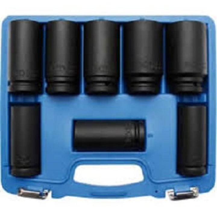 Set tubulare de impact,8 piese, 3/4'', 22-38 mm, extra adanci BGS 5241