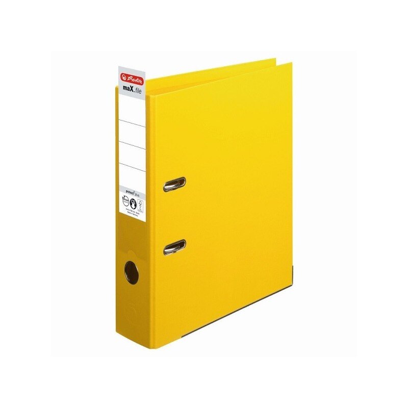 Biblioraft Pp Herlitz Q-File 80 mm Galben