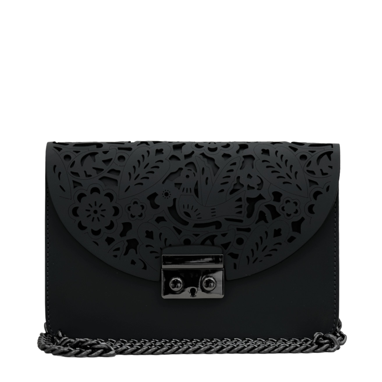 Geanta crossbody din piele naturala, Jennifer negru