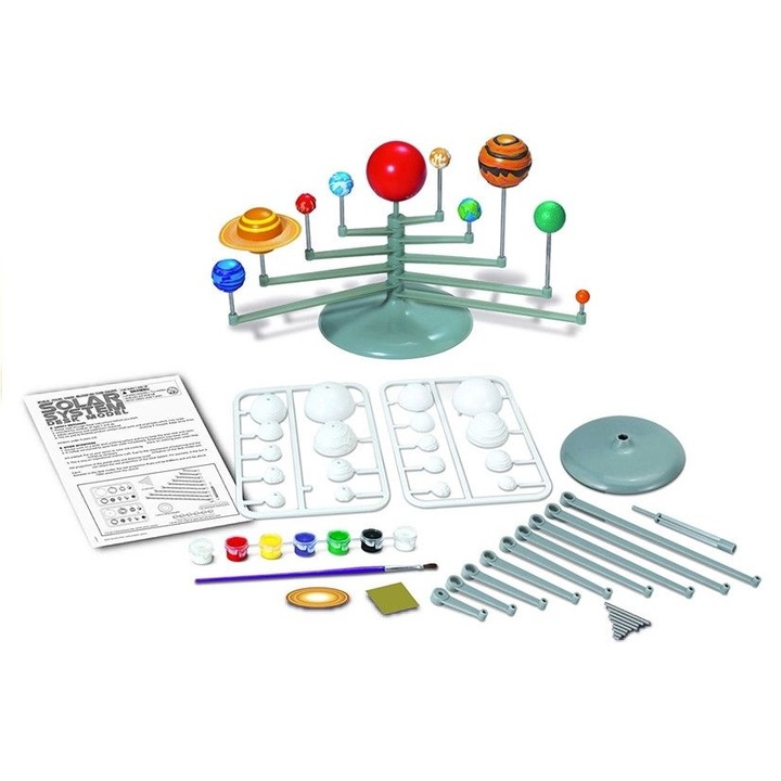 Joc pentru copii de invatat planetele, in forma de sistem solar, ATS + 5 ani