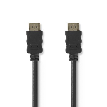 Cablu HDMI Valueline, cu functie Ethernet, conectori HDMI tata - tata, 5 m, negru Cablu HDMI Valueline, cu functie Ethernet, conectori HDMI tata - tata, 5 m, negru