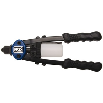 Cleste profesional pentru pop-nituri din aluminiu si otel, cu brate lungi si cu butelie de colectare 2.4 - 4.8 mm, BGS 409 Cleste profesional pentru pop-nituri din aluminiu si otel, cu brate lungi si cu butelie de colectare 2.4 - 4.8 mm, BGS 409