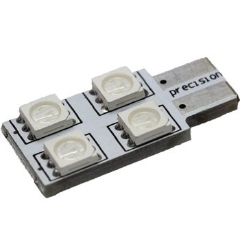 Set 2 becuri LED T10 4 SMD 5050 12V ROSU Set 2 becuri LED T10 4 SMD 5050 12V ROSU