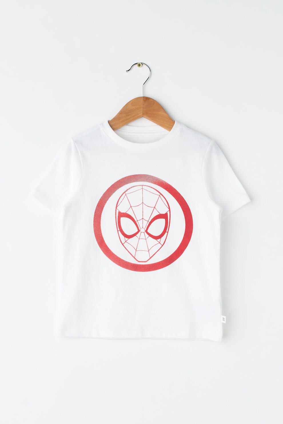 GAP, Tricou cu imprimeu grafic, Alb/Rosu