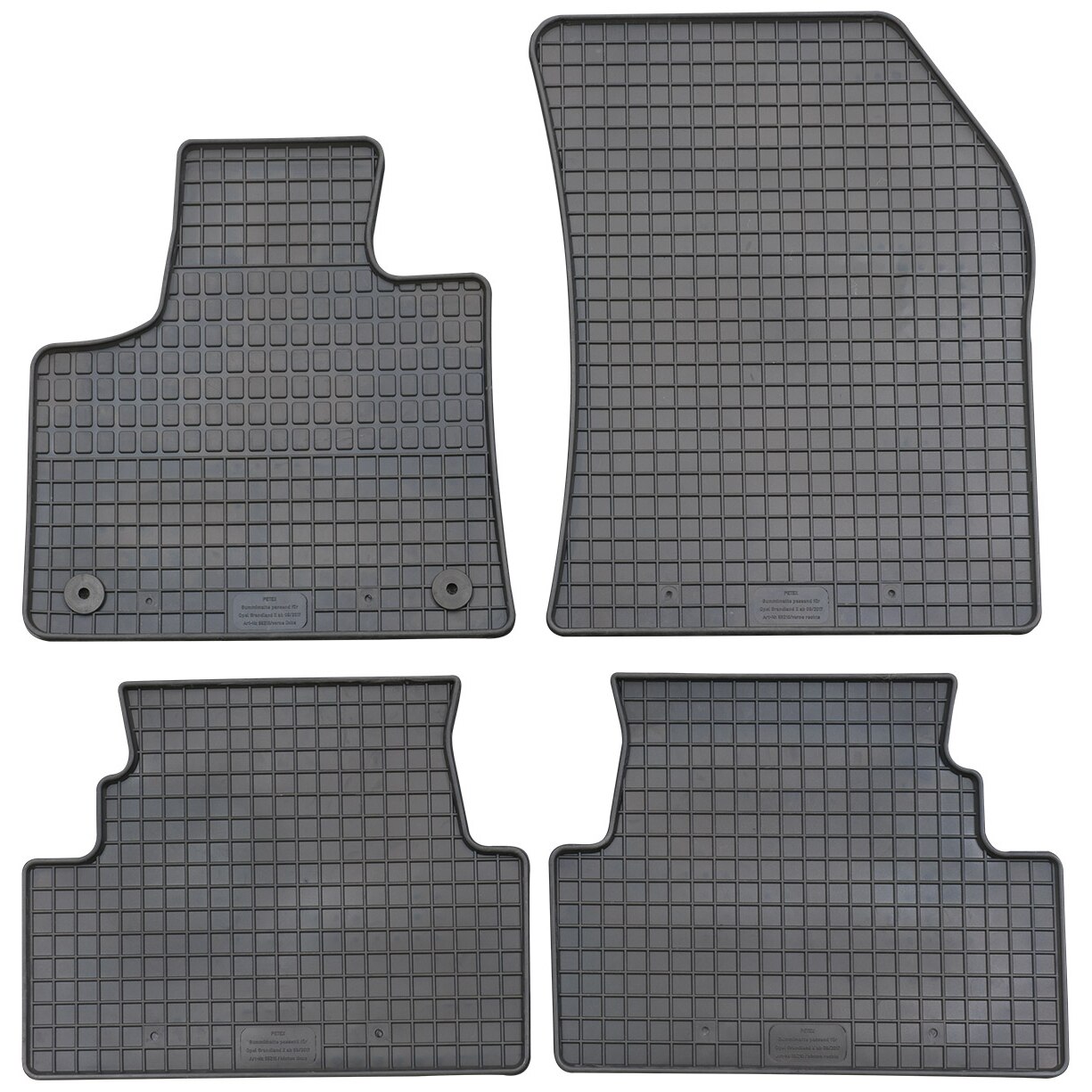 Set 4 Covorase cauciuc Petex, Opel Grandland X 2017