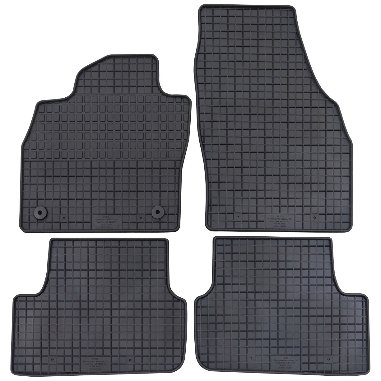 Set 4 Covorase cauciuc Petex, Seat Ibiza V 2017