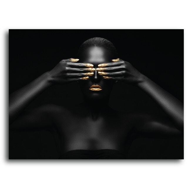 Tablou canvas, Black pearl, 100 x 70 cm