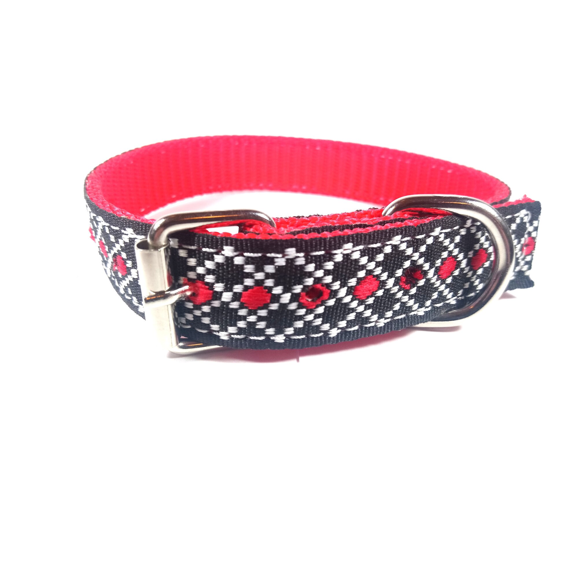 Zgarda Traditionala tip ie negru/rosu 25 mm x 54 cm