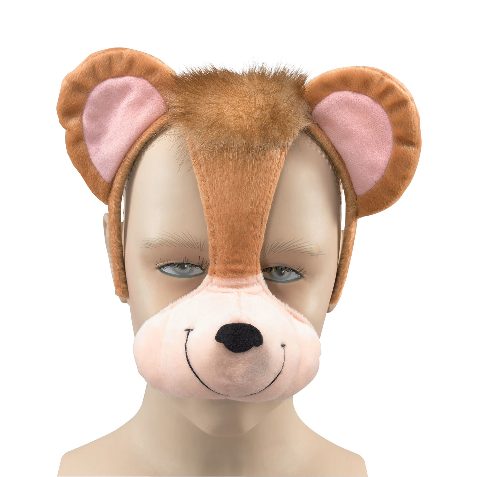 Masca maimuta maro cu sunet, marime universala, Funny Party Shop