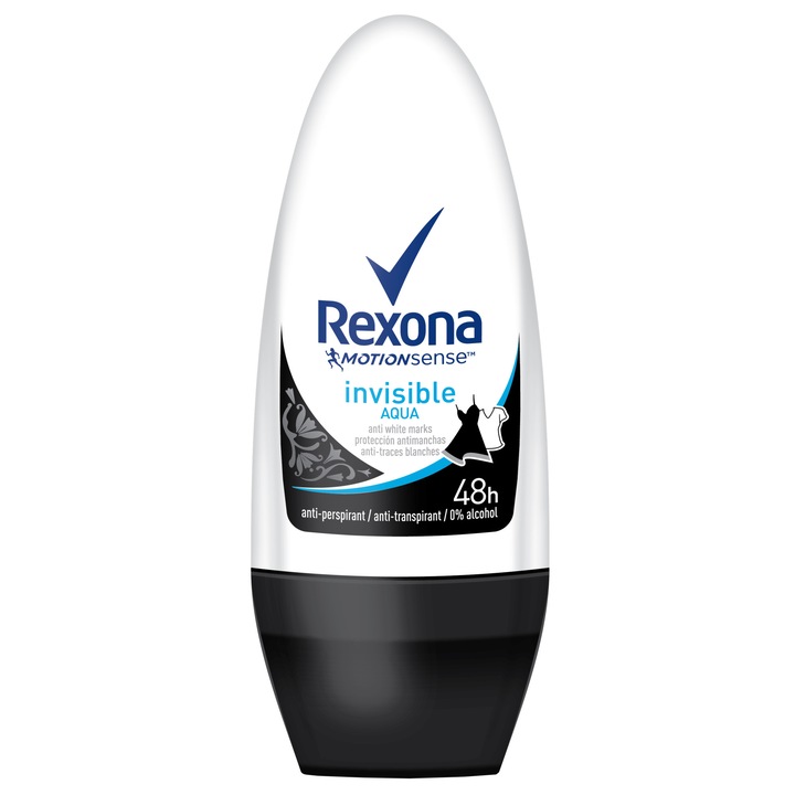 Рол-он дезодорант Rexona Invisible Aqua, 50 мл