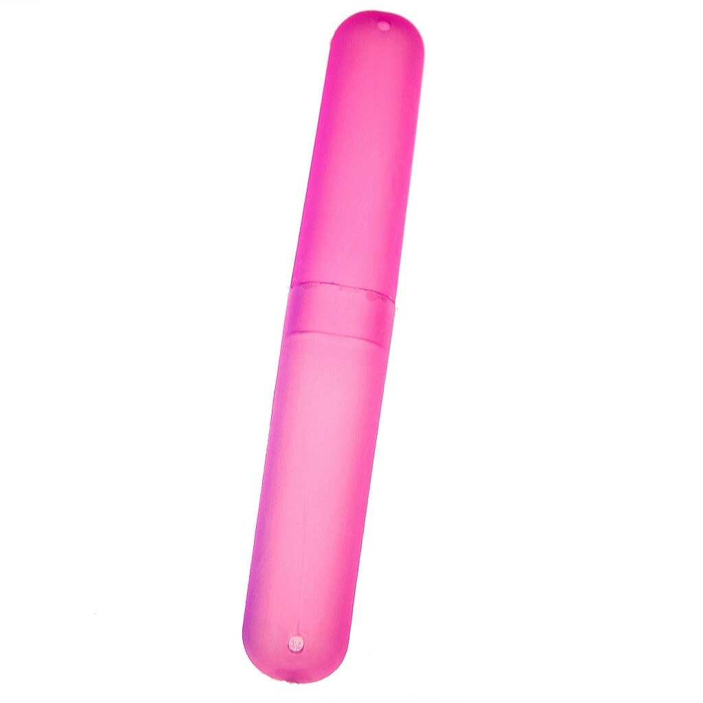Toc pentru periuta de dinti, etui protectie, plastic, roz FMD047