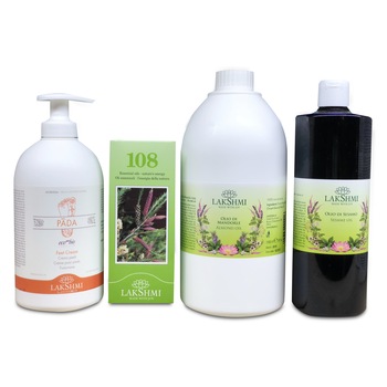 Pachet 4 produse masaj si terapii corporale, Lakshmi Pachet 4 produse masaj si terapii corporale, Lakshmi