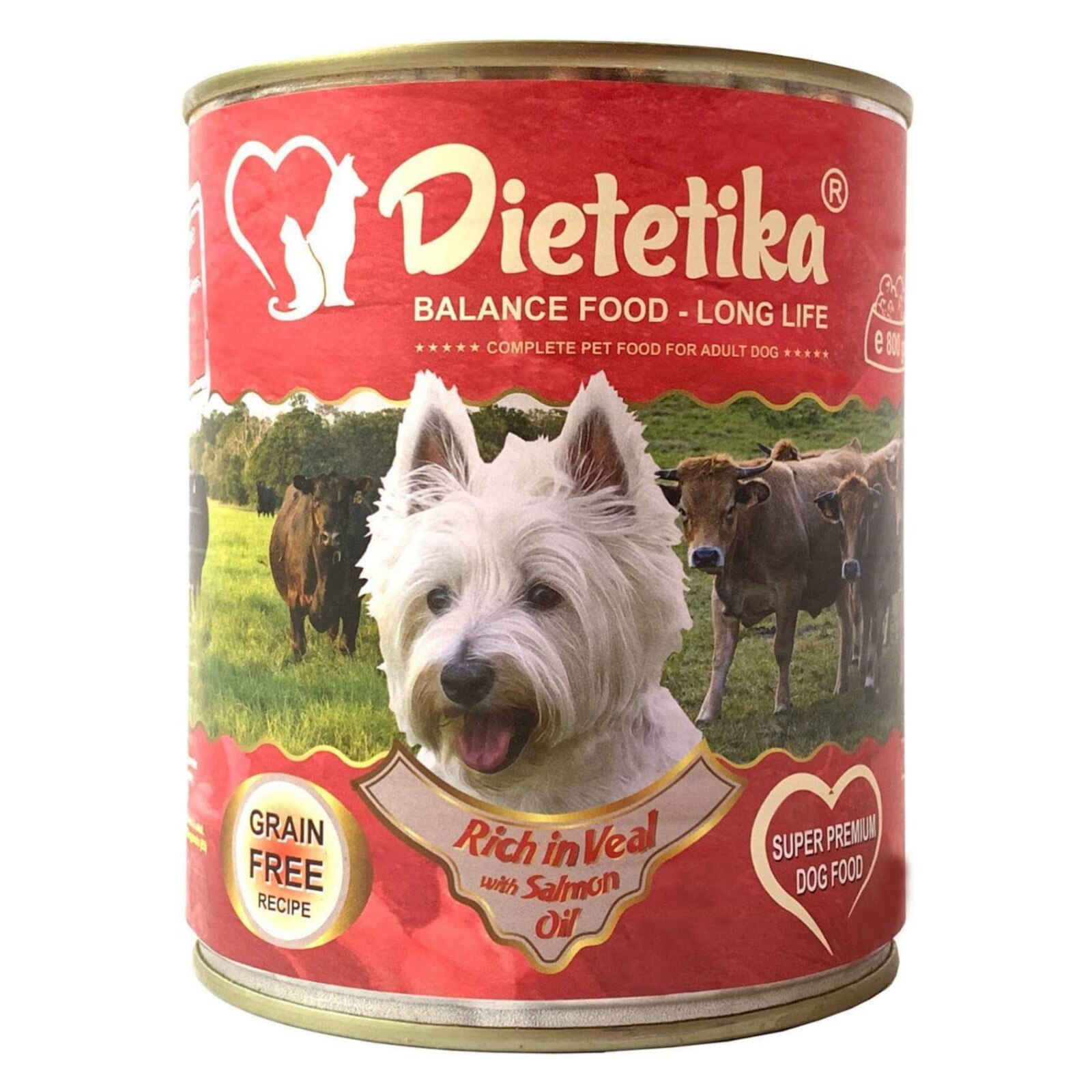 Hrana umeda pentru caini, Dietetika Vitel, 800 gr