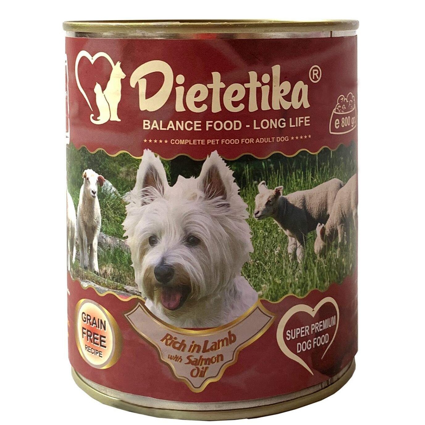 Hrana umeda pentru caini, Dietetika Miel, 800 gr