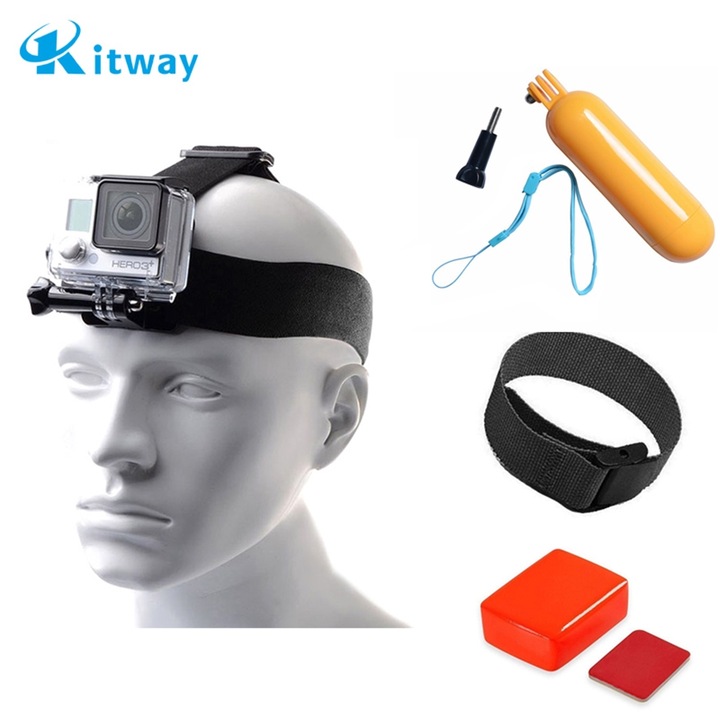 Kit accesorii camere de actiune, 1Tech, 4 in 1, Universal