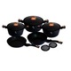Set Oale si tigai marmorate 10 piese Black Rose Berlinger Haus BH 1645N