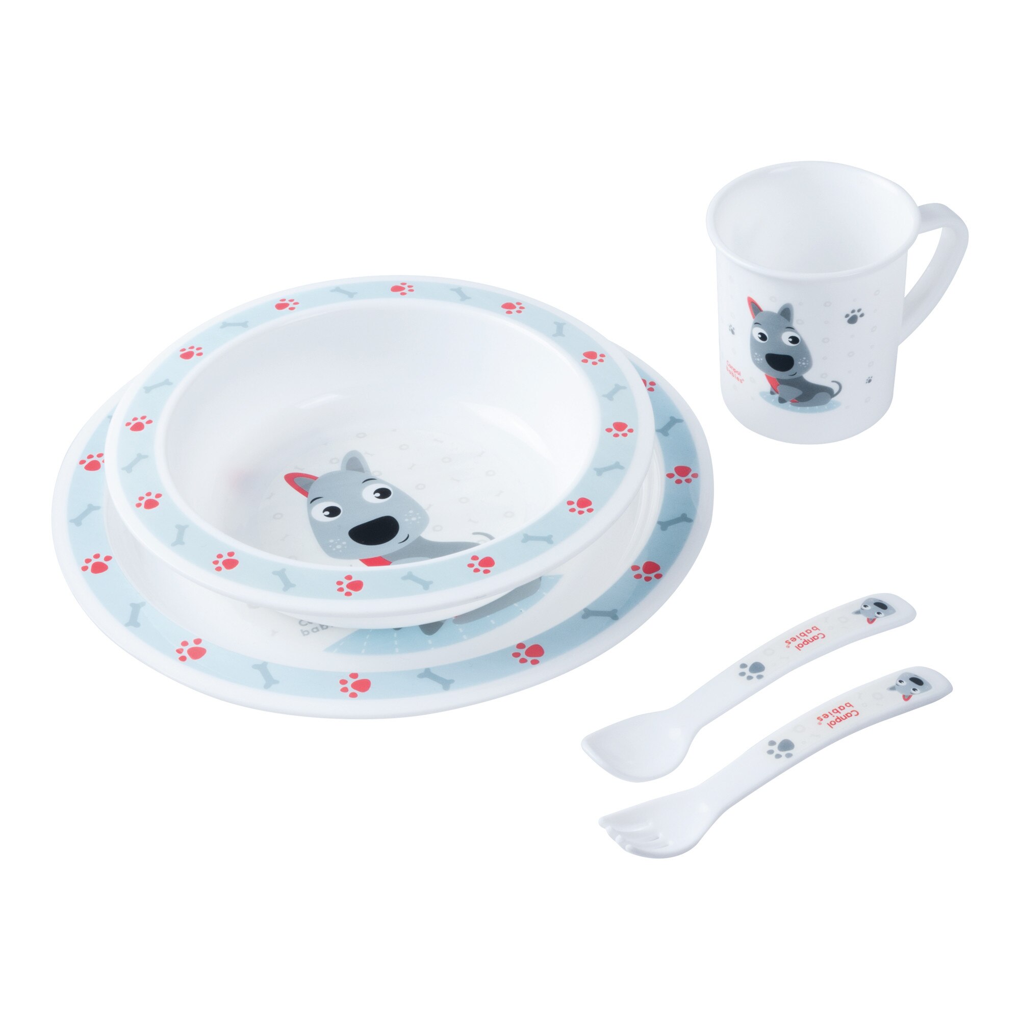 Set de masa „Cute Animals“, Canpol babies®, fara BPA, catelus