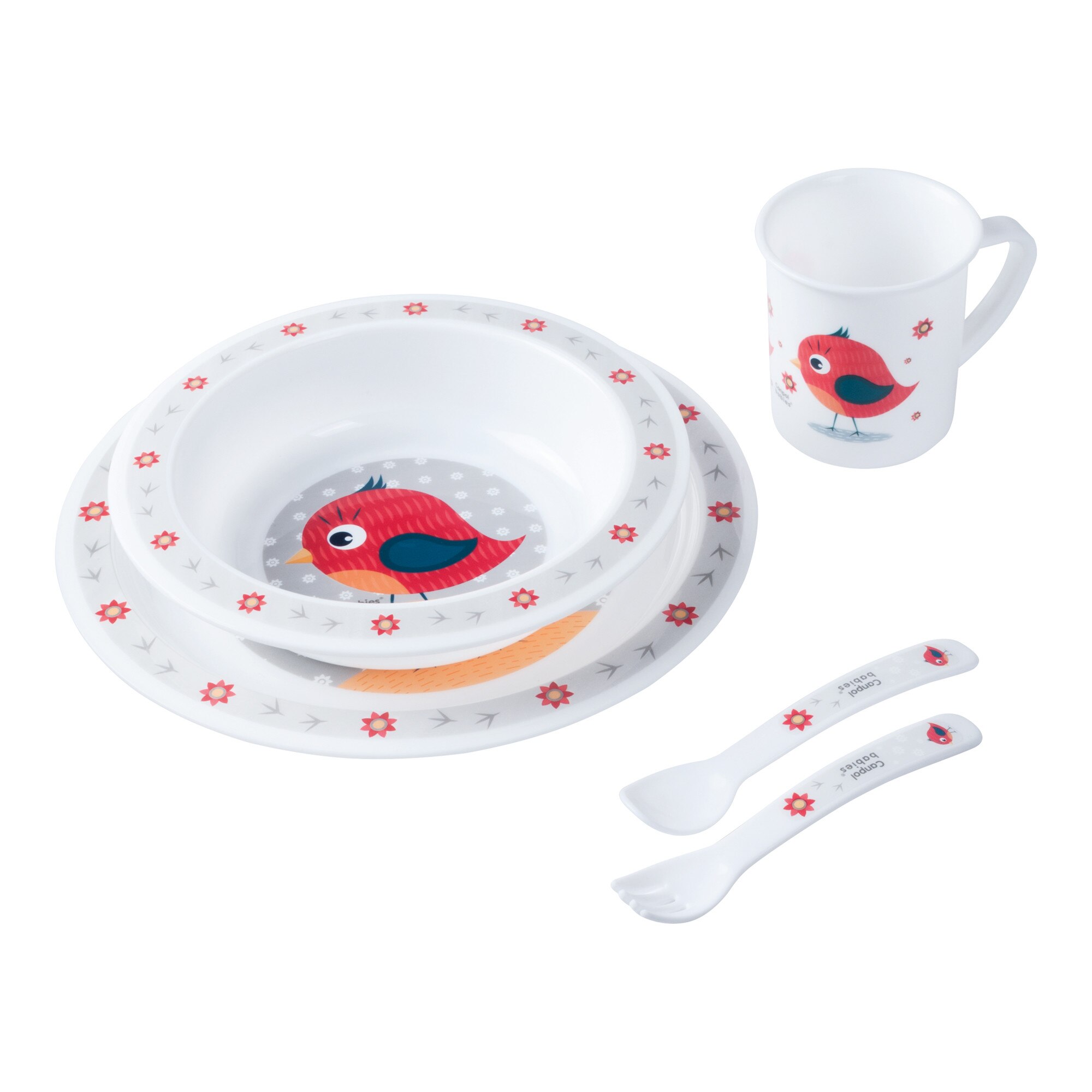 Set de masa „Cute Animals“, Canpol babies®, fara BPA, pasare