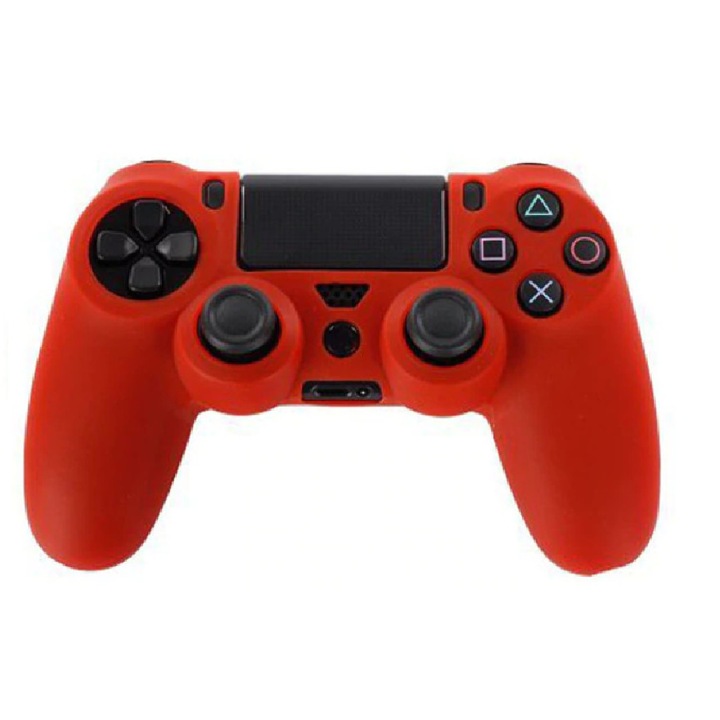 PS4 sorozat - Kontrollerhez szilikon borítás - piros