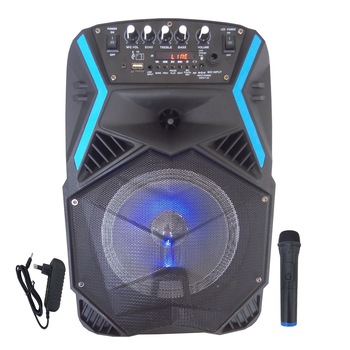 Set Boxa profesionala 100 W Blutooth, USB si TF Card, Display Digital, Microfon input 6.3 mm+Cadou Casti in-ear tip Earpods cu Microfon si Telecomanda pentru Iphone, Ipad, Ipod, Android Set Boxa profesionala 100 W Blutooth, USB si TF Card, Display Digital, Microfon input 6.3 mm+Cadou Casti in-ear tip Earpods cu Microfon si Telecomanda pentru Iphone, Ipad, Ipod, Android