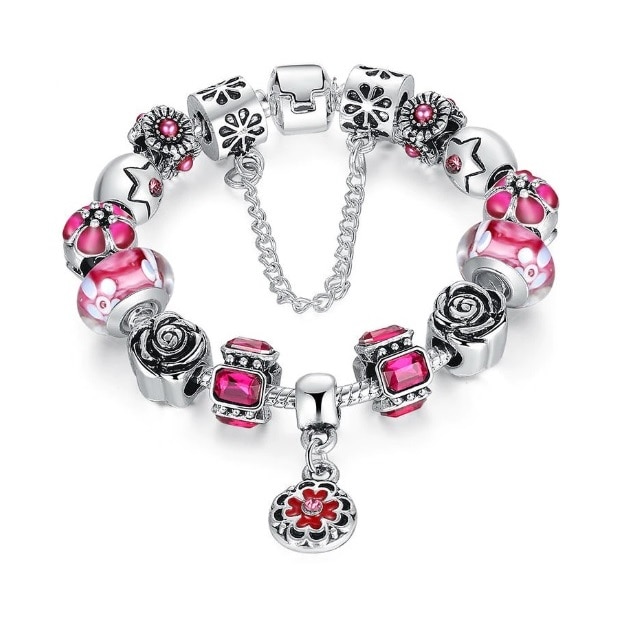 Bratara Charm Royal Pink&Pink