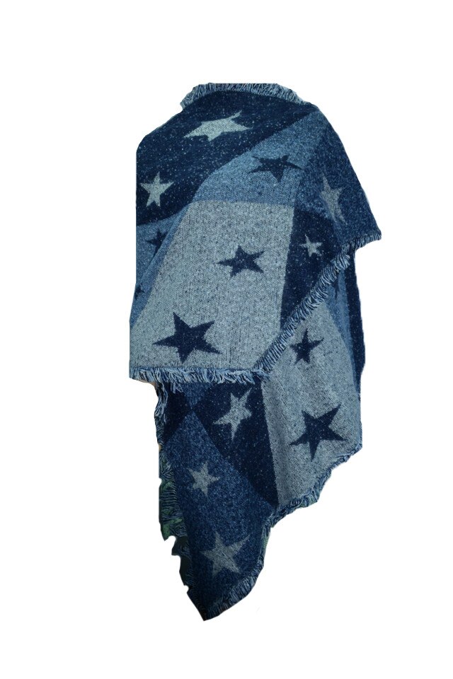 Fular pentru fete Mini Junior SD-06, Albastru, Universal