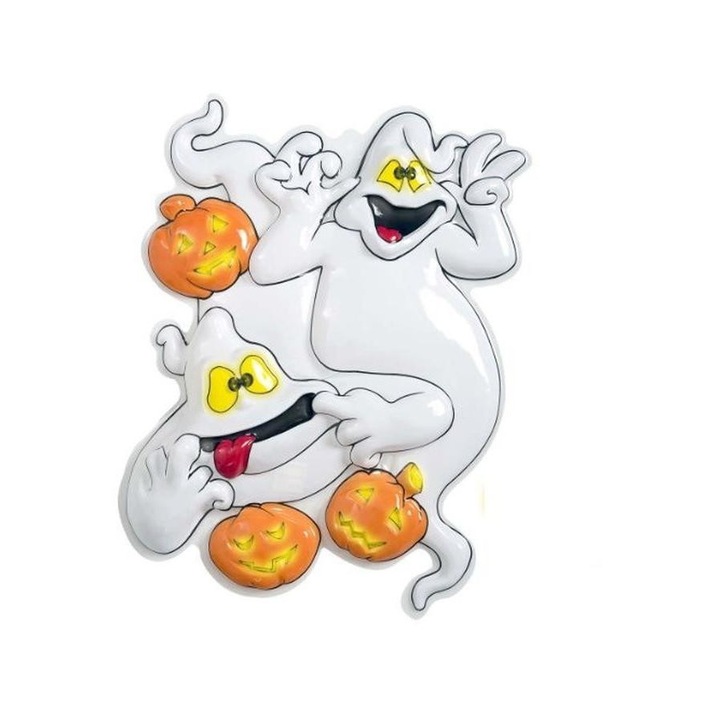 3D Halloween ablak dekoráció, 36x15 cm