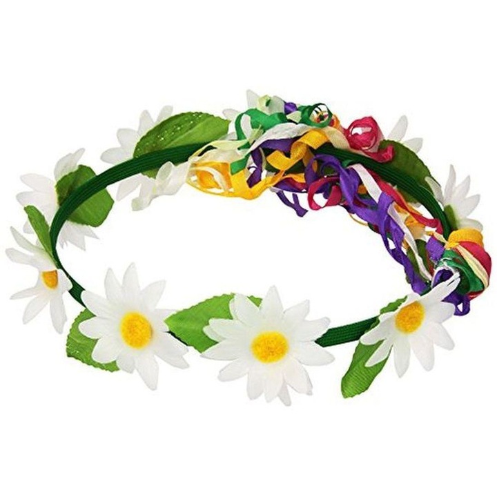 Hippi virágos fejdísz