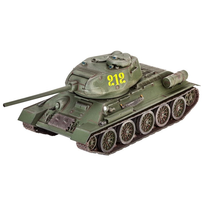 Kit Macheta Militara usor asamblat fara adeziv Zvezda T-34/85 +14ani 1:72 ZVEZ 5039