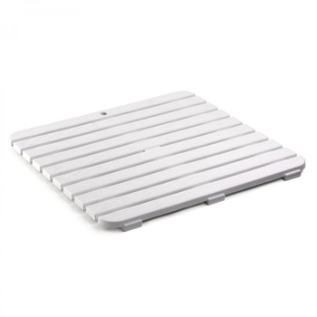 Platforma Covor dus, baie sau piscina , alb, 55 x 55 cm, ATS , are o suprafata antiderapanta, pentru interior sau exterior Platforma Covor dus, baie sau piscina , alb, 55 x 55 cm, ATS , are o suprafata antiderapanta, pentru interior sau exterior
