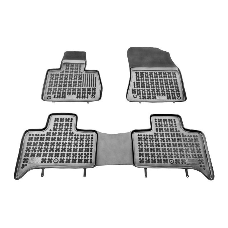 Set 3 covorase auto tip tavita, Cauciuc, pentru BMW X5 (E53) 01.00-10.06 HATCHBACK, Negru