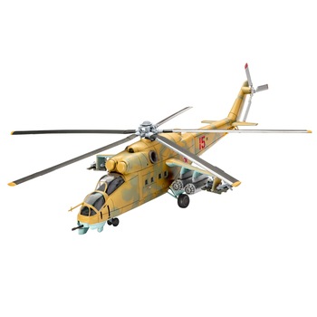 Macheta aeromodele Revell MIL MI-24D HIND cu accesori 1:100 REV 64951 Macheta aeromodele Revell MIL MI-24D HIND cu accesori 1:100 REV 64951