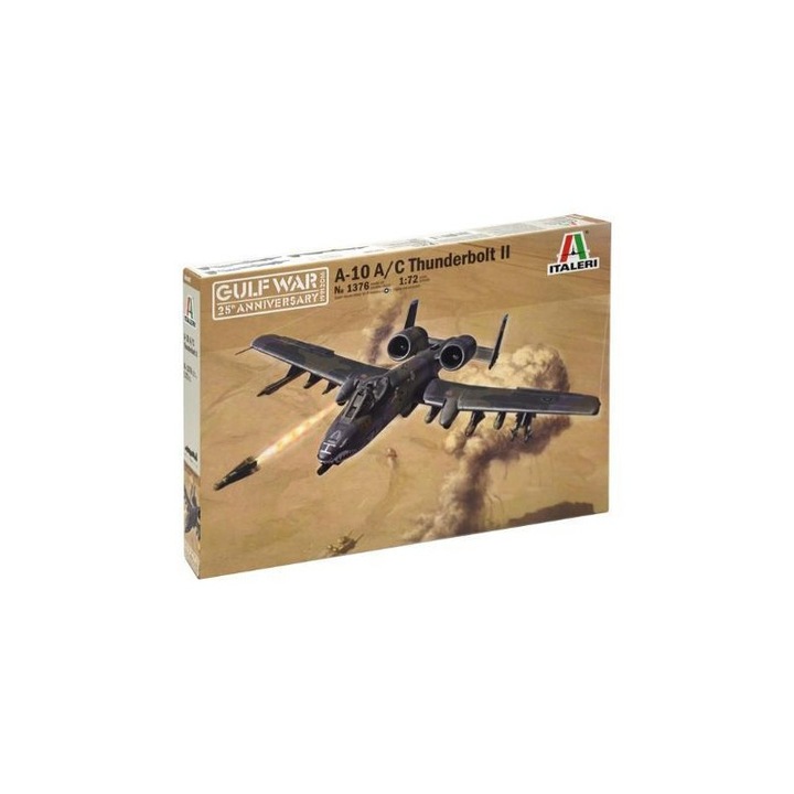 Macheta aeromodele de construit Italeri Gulf War 25th Anniversary Fairchild A-10 A/C Thunderbolt II 1:72 ITA 1376