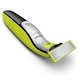 Хибриден уред за подстригване/оформяне/бръснене на брада Philips OneBlade Face + Body QP2630/30, 4 гребена за брада, 2 ножчета, Черен/Зелен