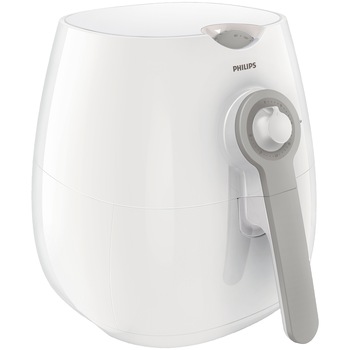 Friteuza fara ulei Philips Airfryer HD9216/80 Daily Collection, capacitate 0.8kg, tehnologie Rapid Air, afisaj Analog, Alb Friteuza fara ulei Philips Airfryer HD9216/80 Daily Collection, capacitate 0.8kg, tehnologie Rapid Air, afisaj Analog, Alb
