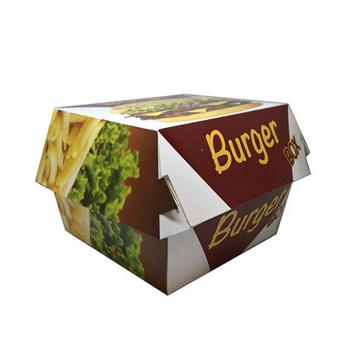 Cutii de burger, carton personalizat, 12*12*8 cm, 200 buc