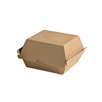Cutii de burger, carton natur, 15*15*8 cm, 150 buc Cutii de burger, carton natur, 15*15*8 cm, 150 buc