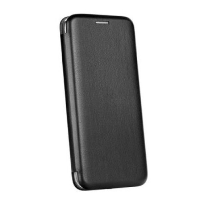Защитен комплект за телефон Samsung A30, кожен калъф тип книга, пълно покритие, джоб за карта + 6D стъклено фолио, пълно залепване