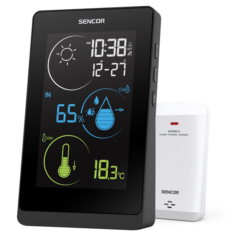 Statie meteo cu afisaj in 256 de culori, Sencor SWS 8800