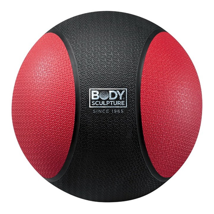 Minge medicinala, Body Sculpture, 6 kg, negru/rosu