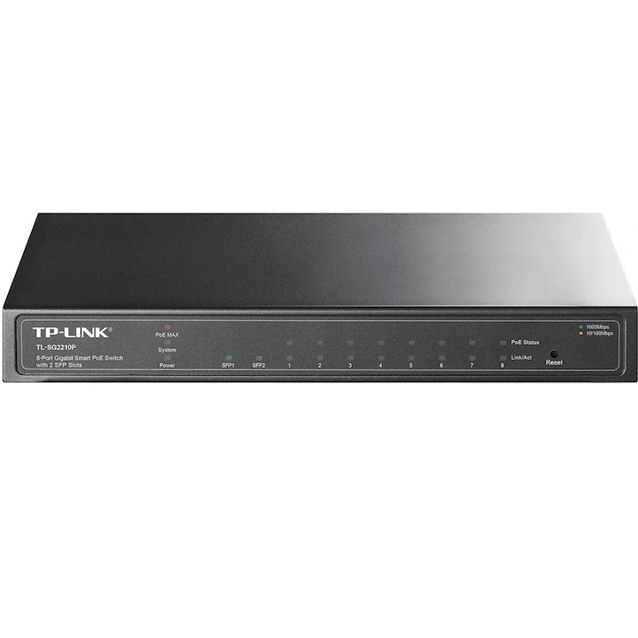 Switch TP-LINK TL-SG2210P, 8 x 10/100/1000Mbps, PoE