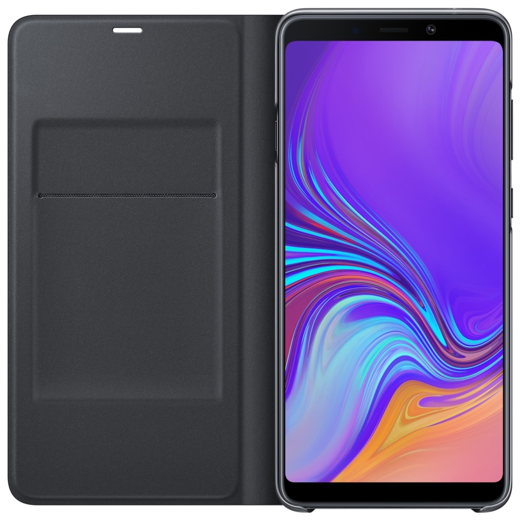 Husa de protectie Samsung Wallet pentru Galaxy A9 (2018), Black