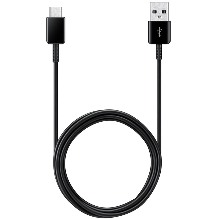 Cablu de date Samsung, 2 x Cable USB Type C, 1.5m, Black