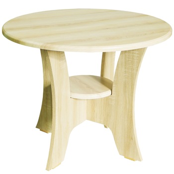 Masuta cafea Roma rotunda, MDF Sonoma, 68 x 54 cm Masuta cafea Roma rotunda, MDF Sonoma, 68 x 54 cm
