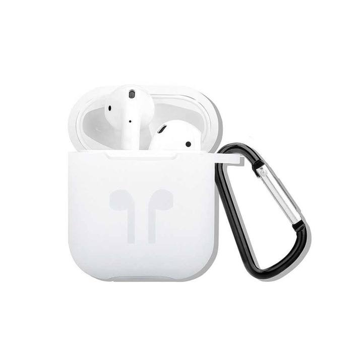 Поддържащ калъф за слушалки за Apple AirPods, прозрачен, BBL650