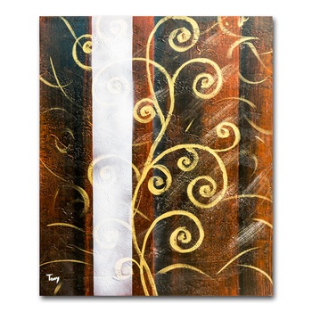 Tablou pictat manual - Sinuos (1) - pictura ulei pe panza 60x50cm Tablou pictat manual - Sinuos (1) - pictura ulei pe panza 60x50cm