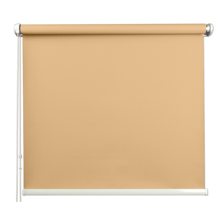 Rulou textil Melisa 11011, culoare bej, Bendaluci, 104 cm x 150 cm. fara gaurirea tamplariei, Roleta Textila, Roleta Textila