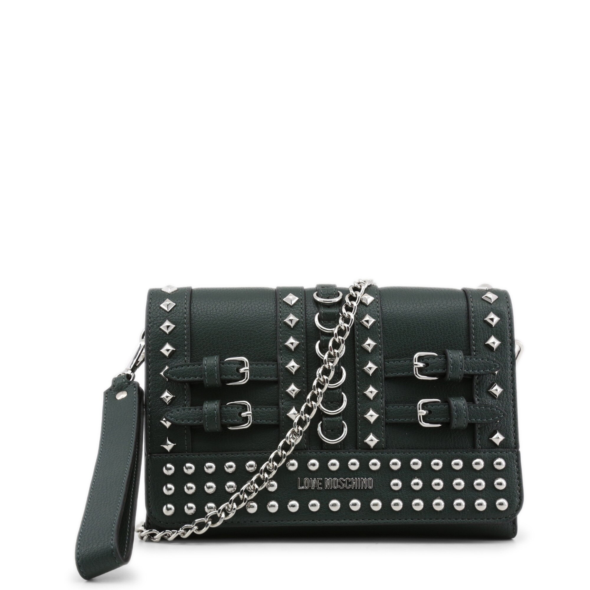 Geanta dama, Love Moschino, piele ecologica, verde-JC4321PP06KV_0850