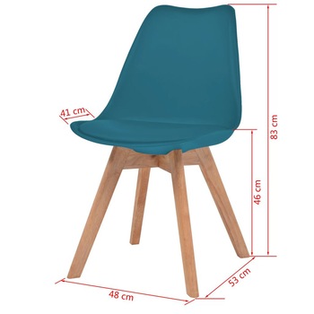 Set de 6 scaune de bucatarie, vidaXL, picioare din lemn de cauciuc, Verde, 48 x 53 x 83 cm Set de 6 scaune de bucatarie, vidaXL, picioare din lemn de cauciuc, Verde, 48 x 53 x 83 cm