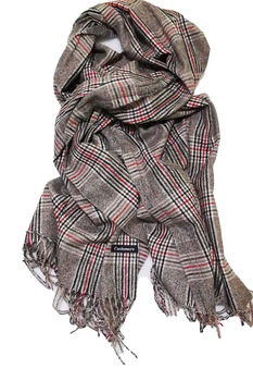 Fular casmir cu franjuri, imprimeu geometric Fular casmir cu franjuri, imprimeu geometric